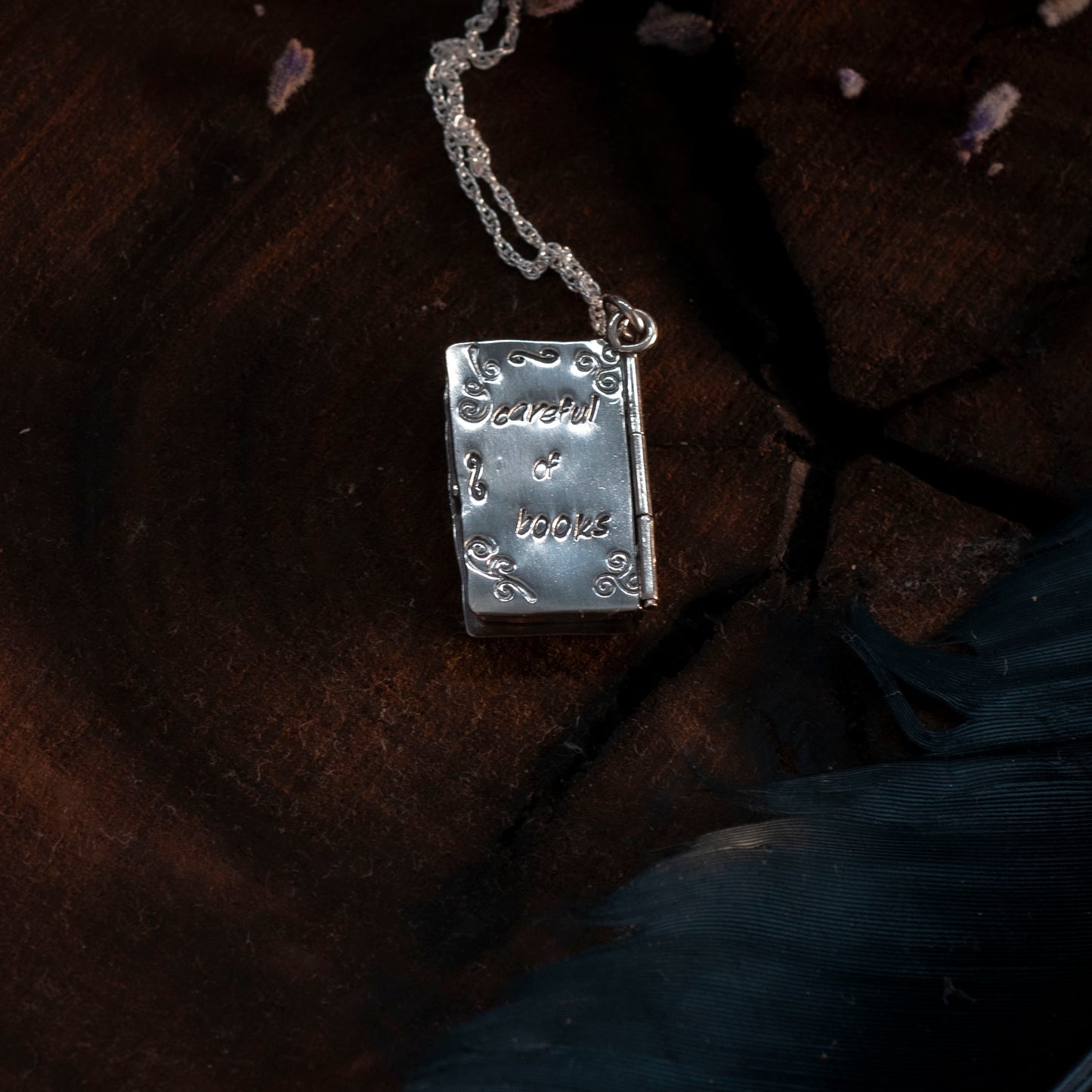 We Must Always be Careful of Books Locket - Hebel Design