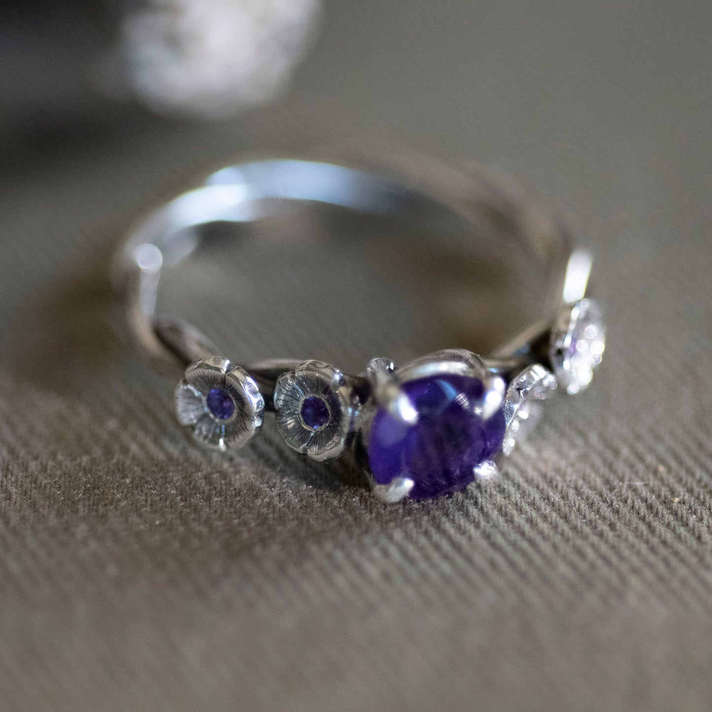 February Violet & Amethyst Ring - Hebel Design