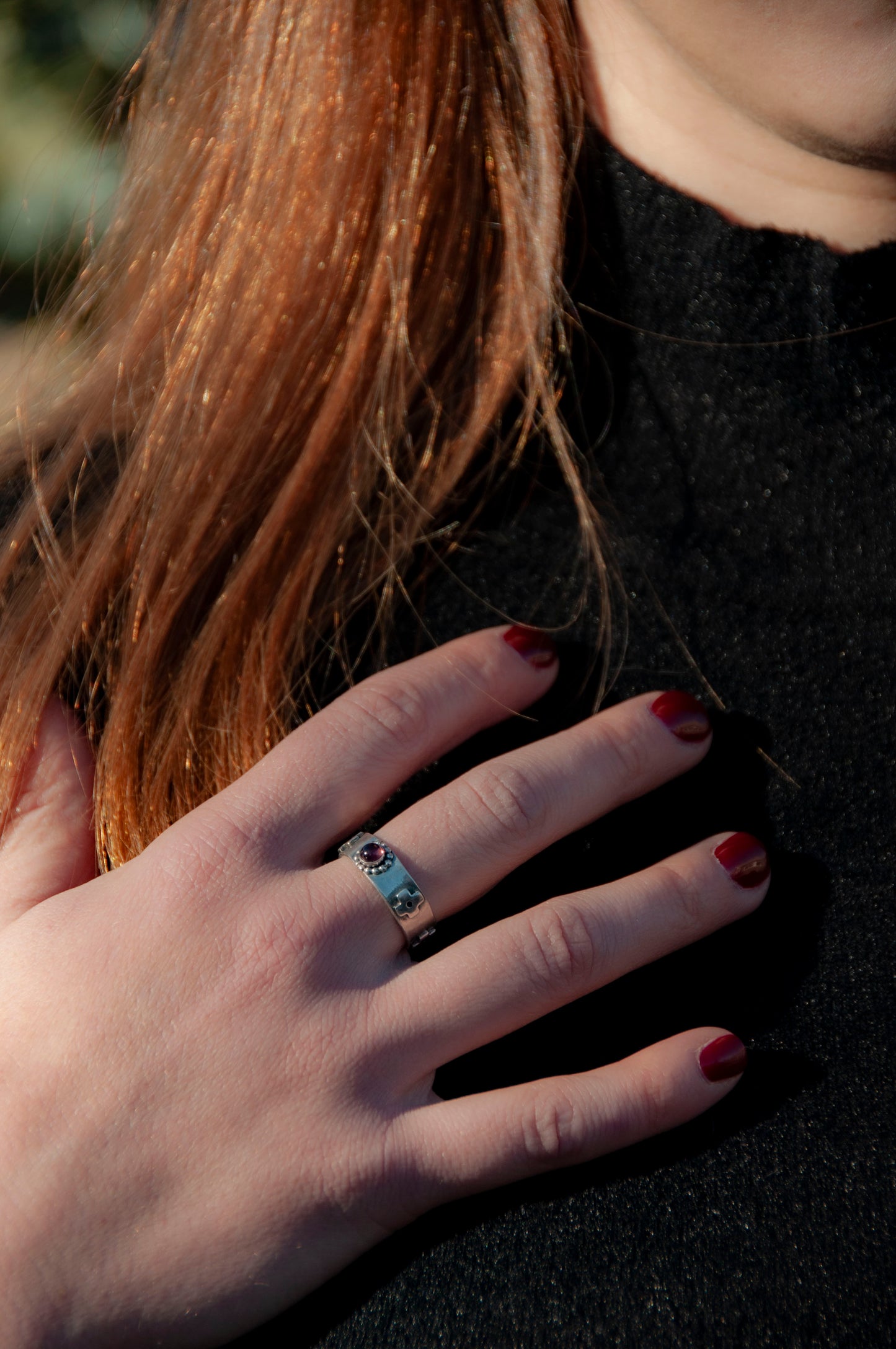 Howl's Magic garnet ring