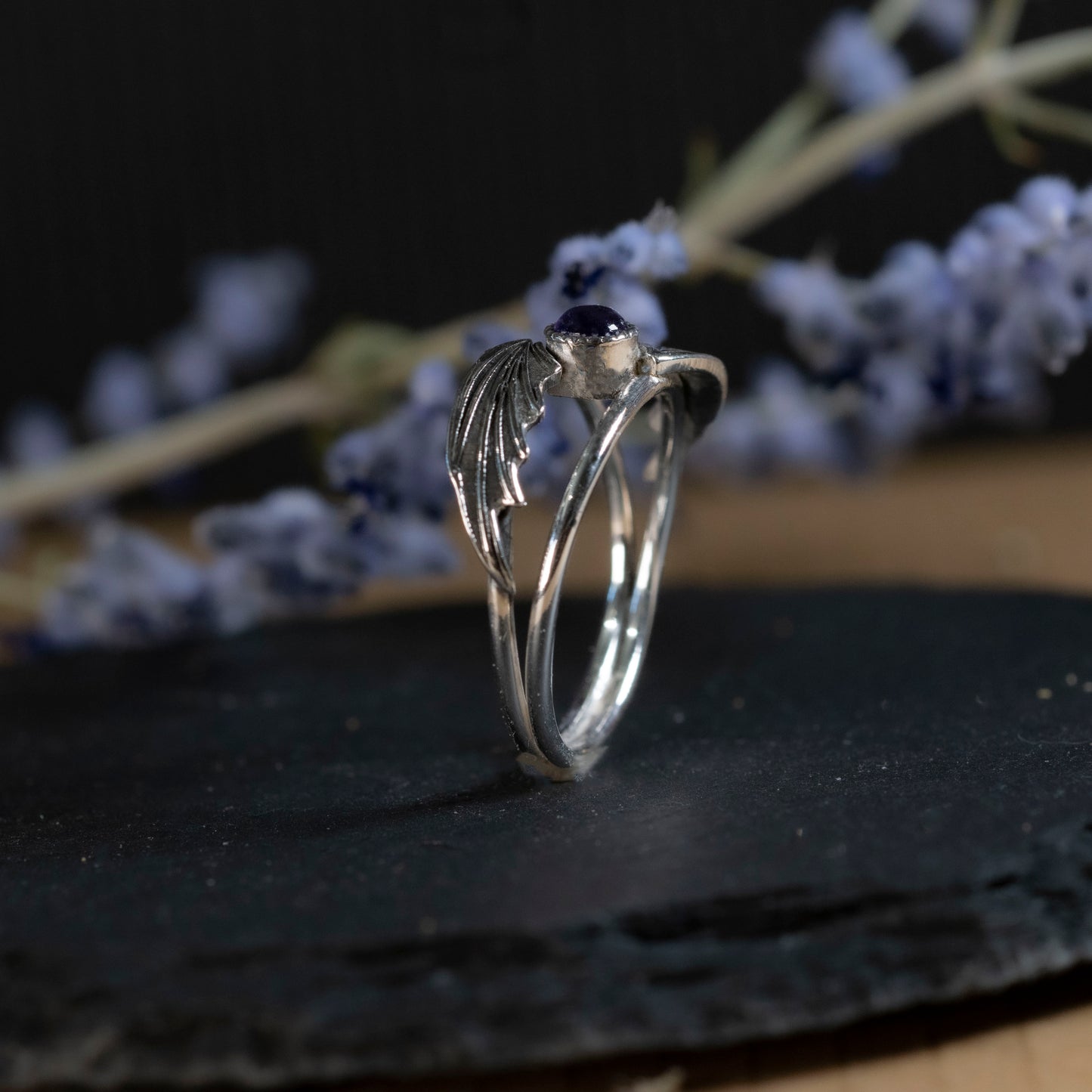 Illyrian Inspired Wing Ring ALL SILVER