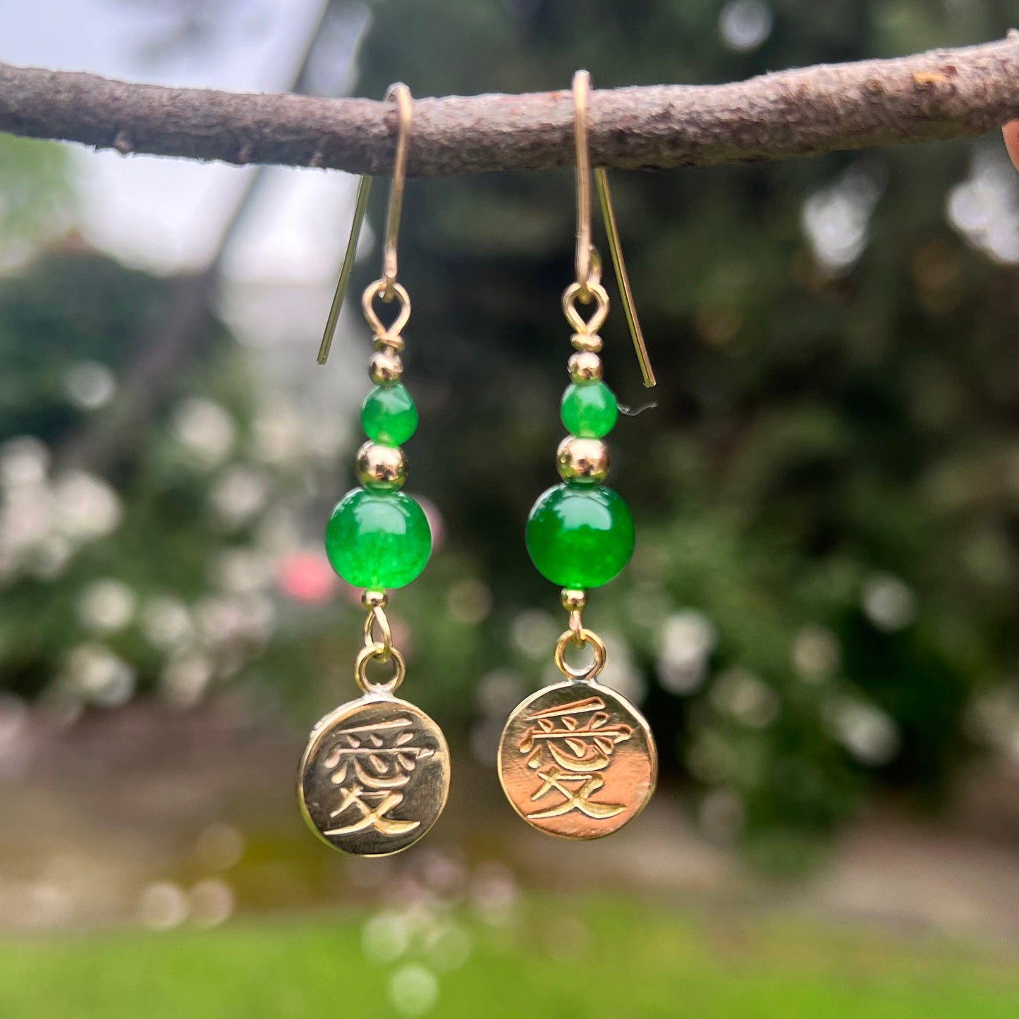 Jade Earrings - jem's necklace