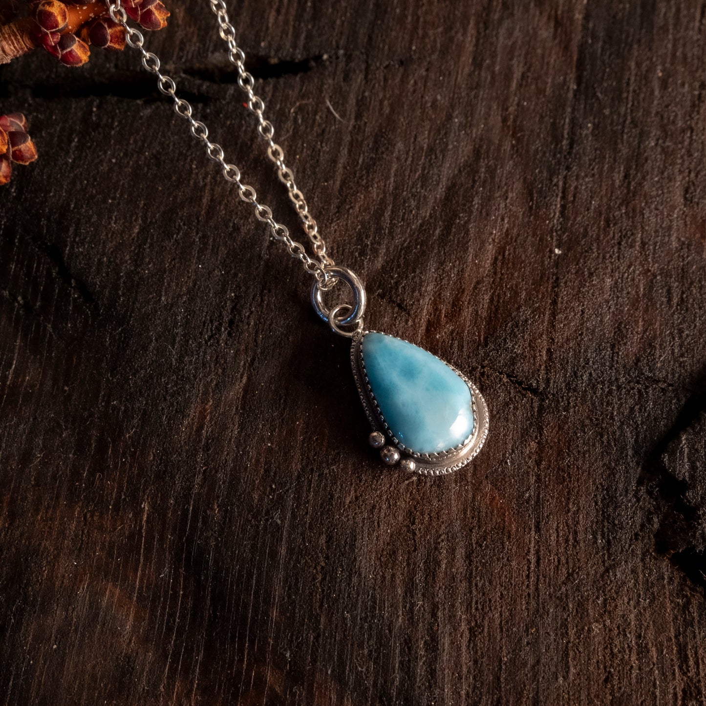 Larimar Drop Pendant