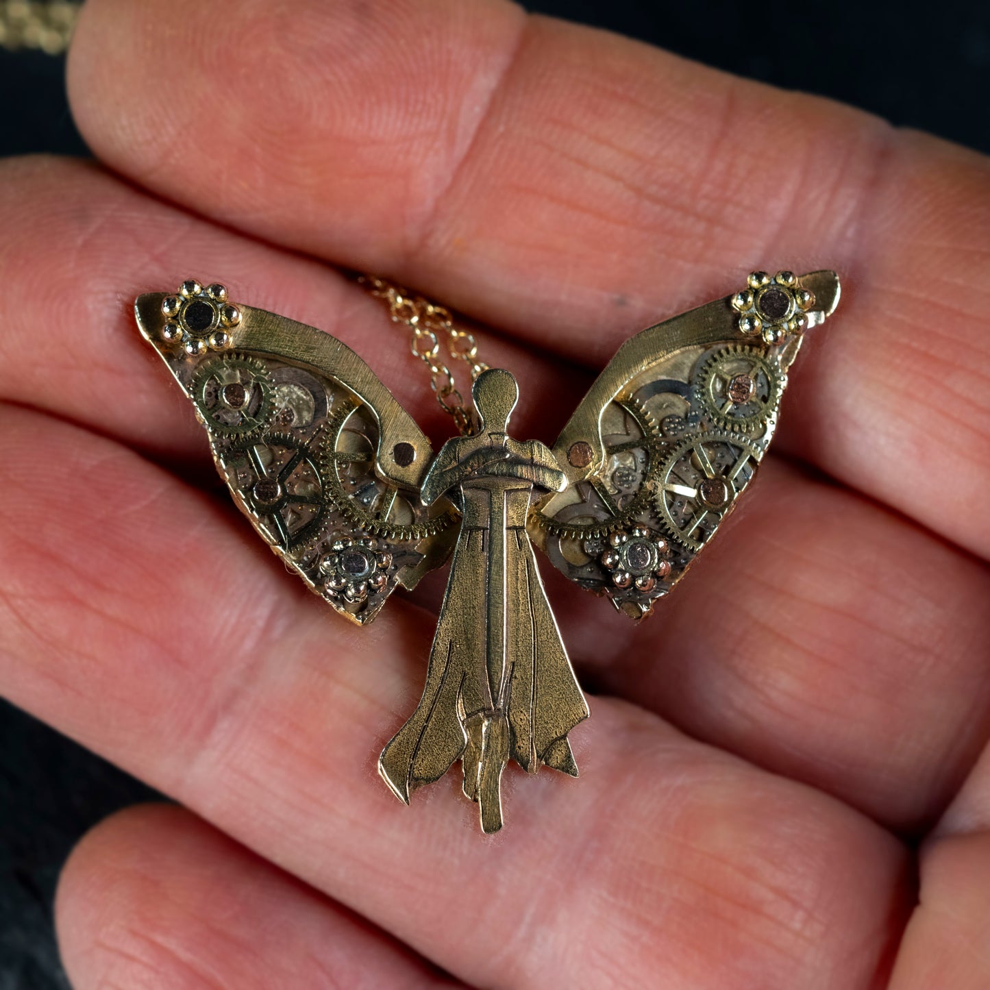 Tessa's Clockwork Angel Necklace - Small version