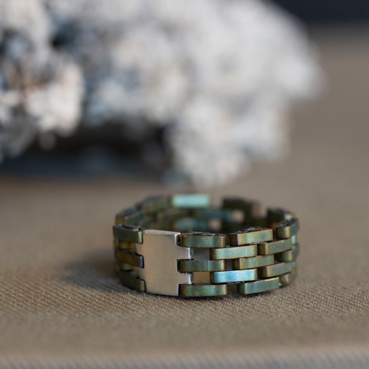 Panther Style Silver and Bead rings - Hebel Design