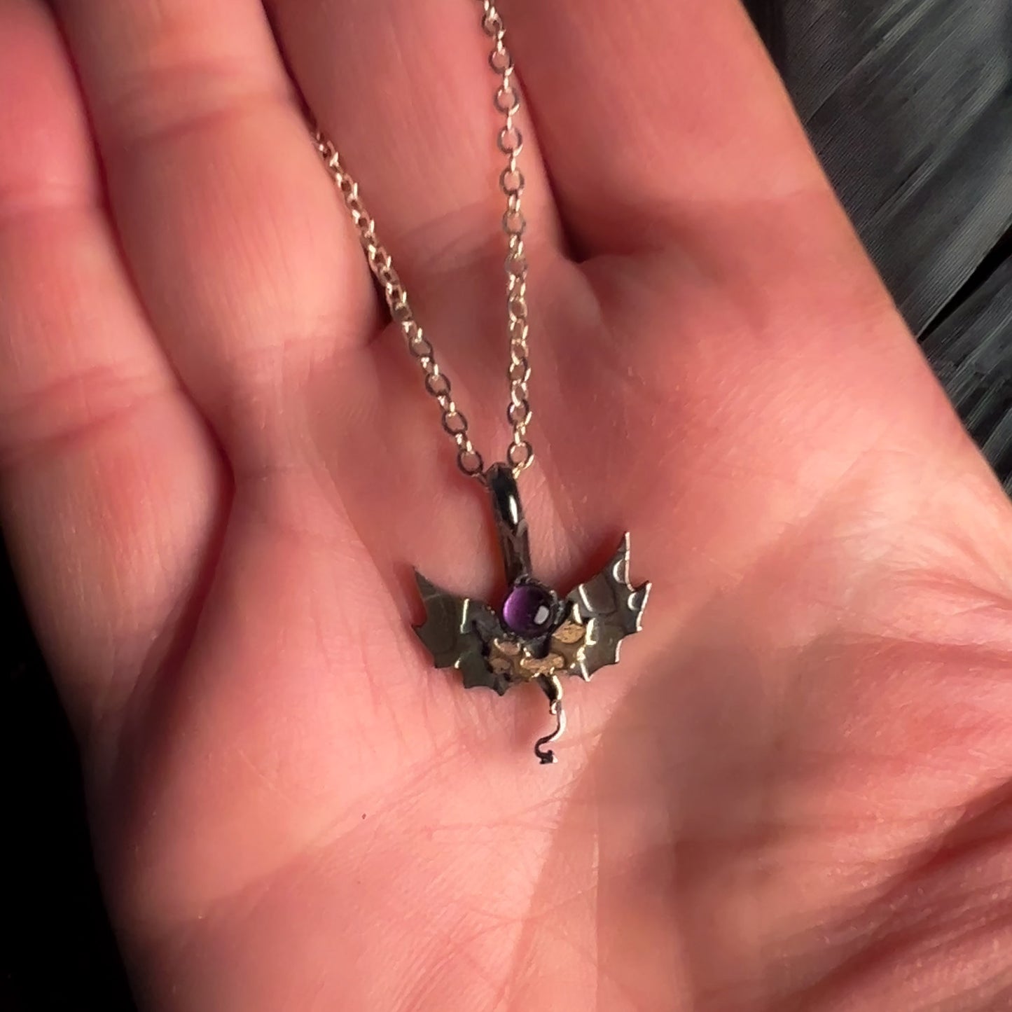 Violet's Dragons Necklace