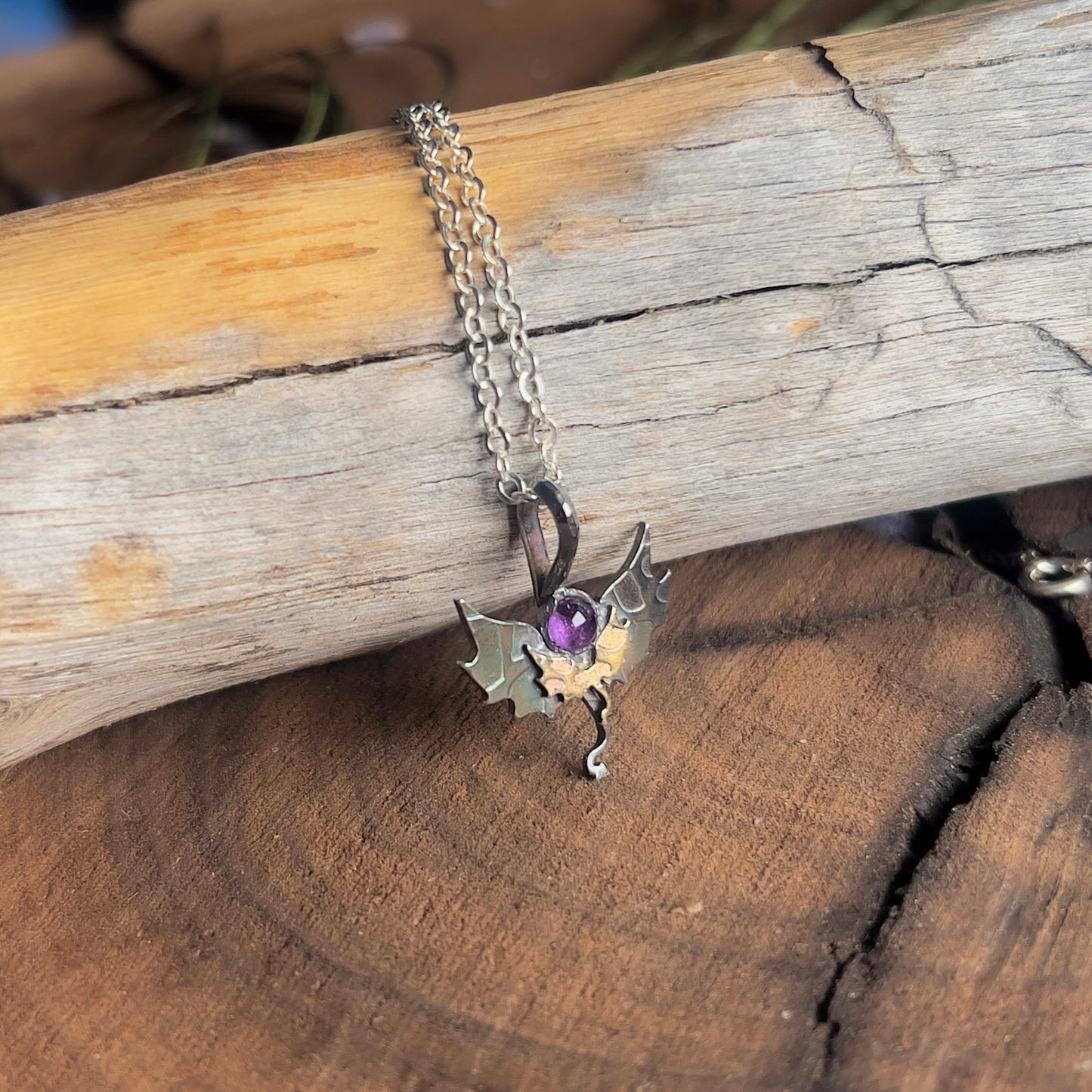 Violet's Dragons Necklace