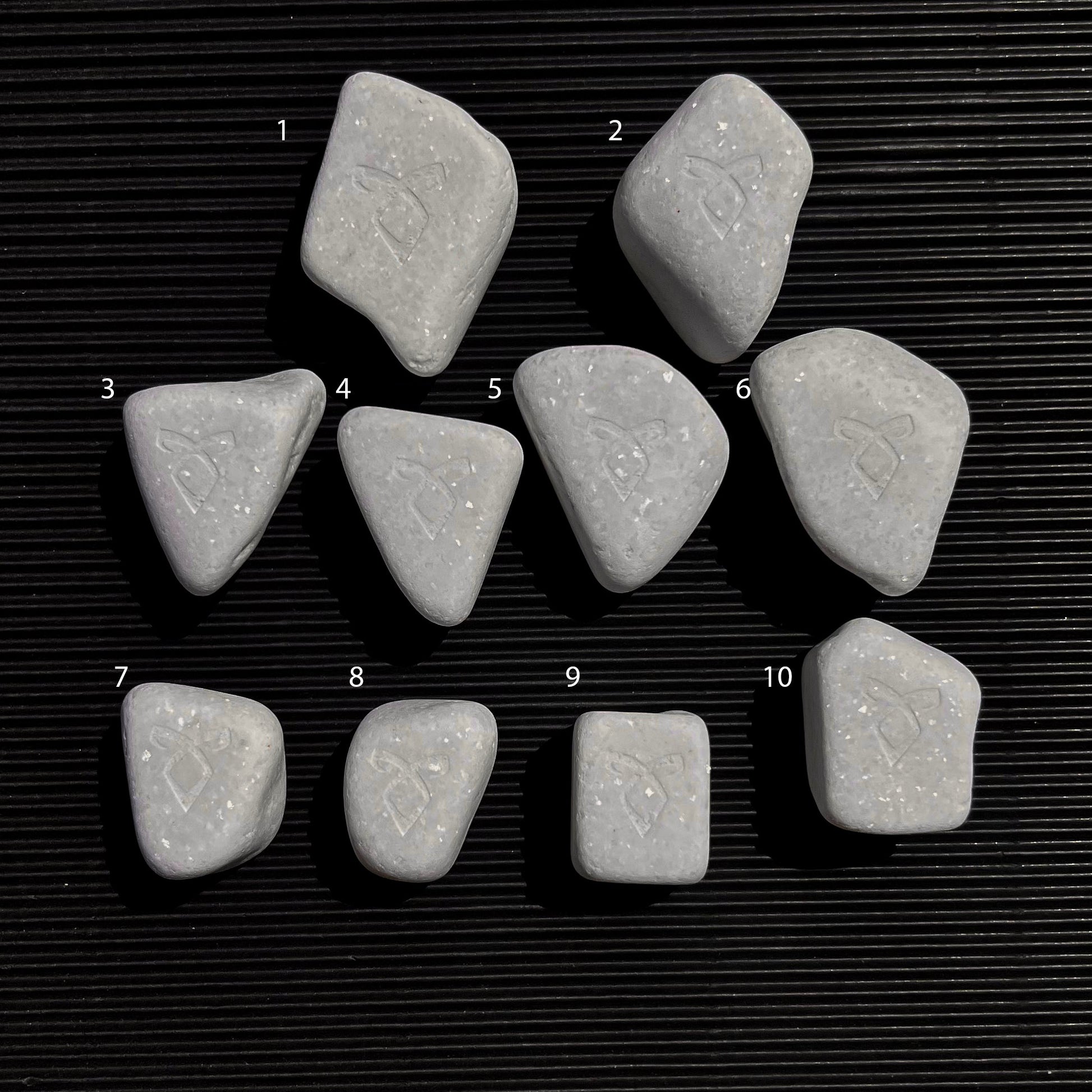 Santorini Marble Angelic Power Rune palm stone for Shadowhunters fans.