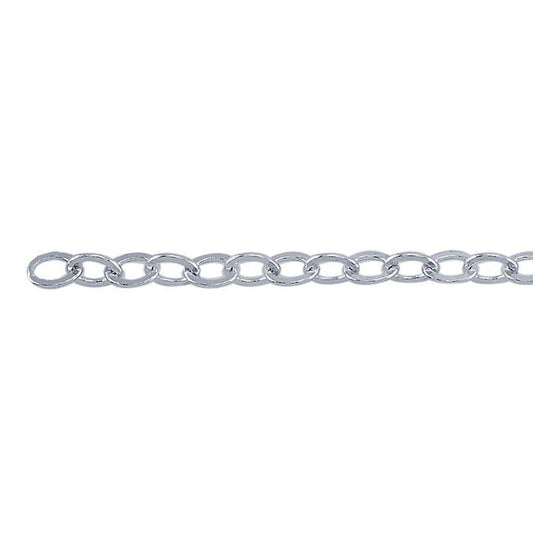 Sterling Silver Flat Cable Chain