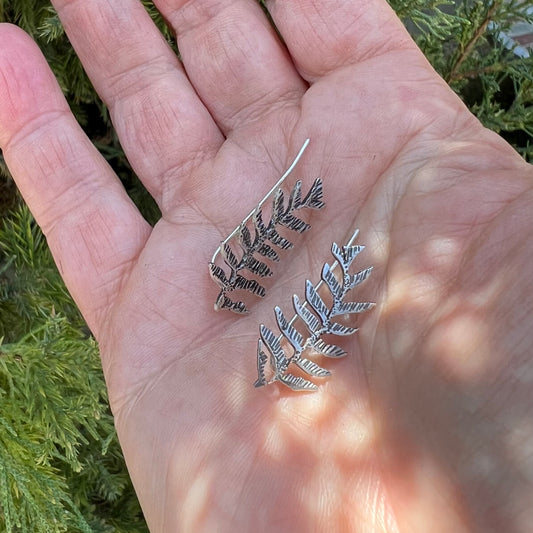 Anna's Maidenhair Fern Earrings