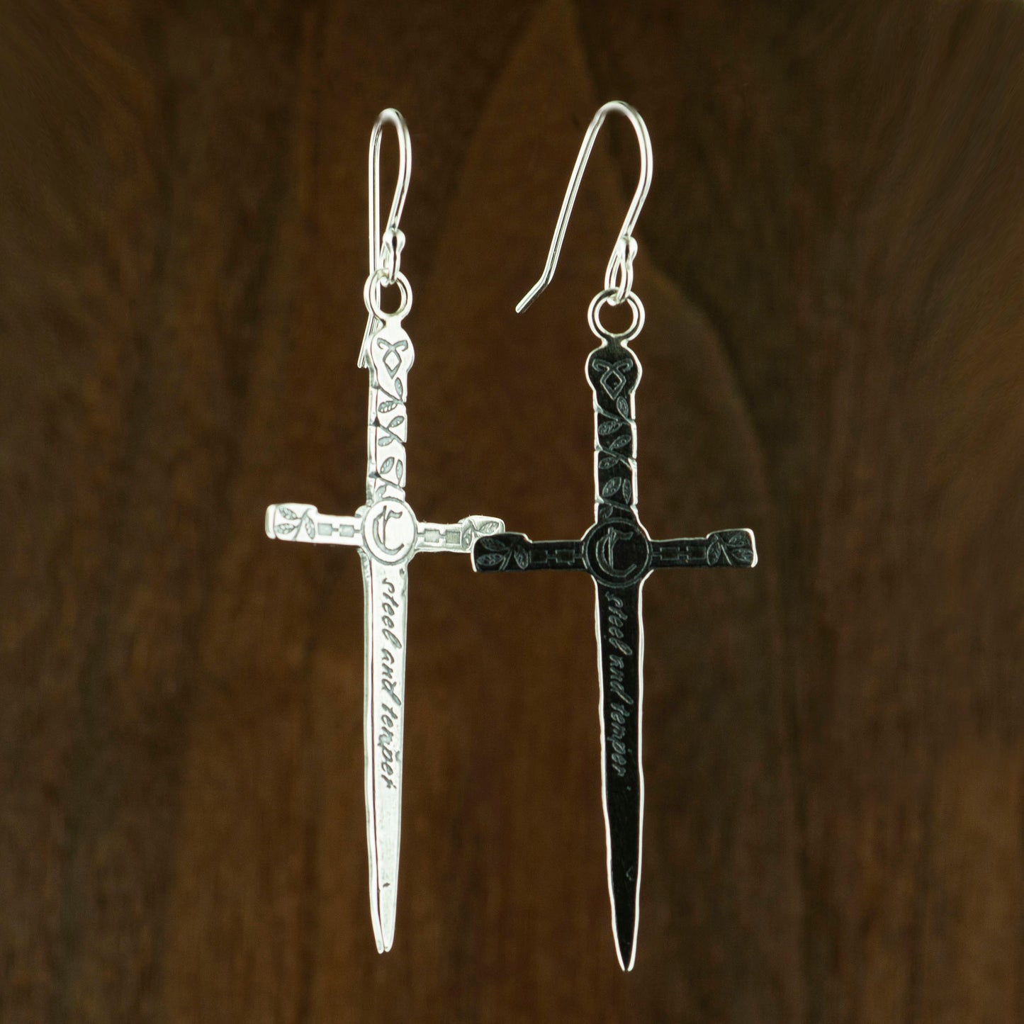 Cortana earrings inspired by Cordelia's and Emma's sword