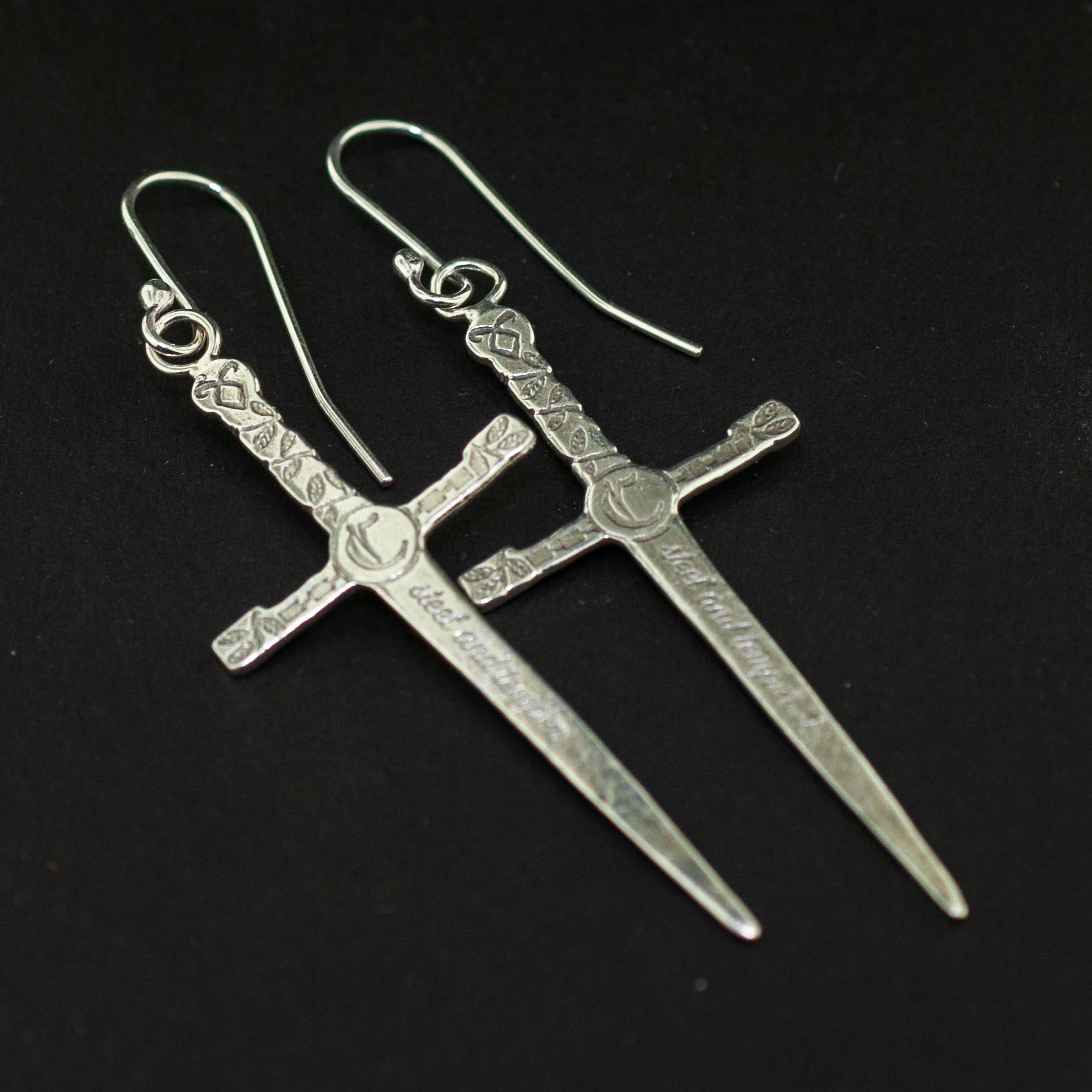 Cortana earrings inspired by Cordelia's and Emma's sword