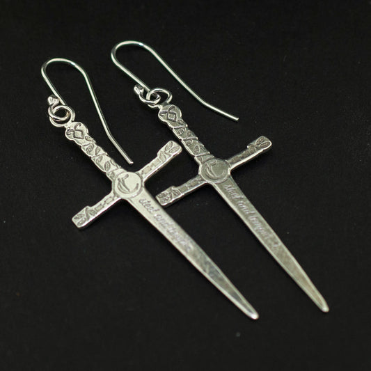 Cortana earrings inspired by Cordelia's and Emma's sword