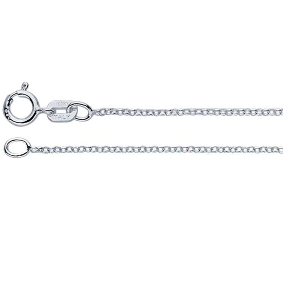 Sterling Silver Oval Rolo Chain