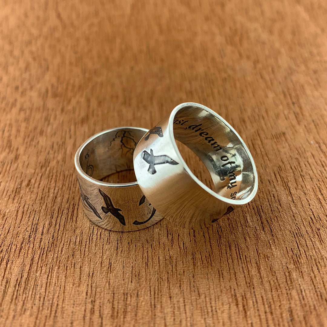 Will and Tessa Wedding Rings - Hebel Design