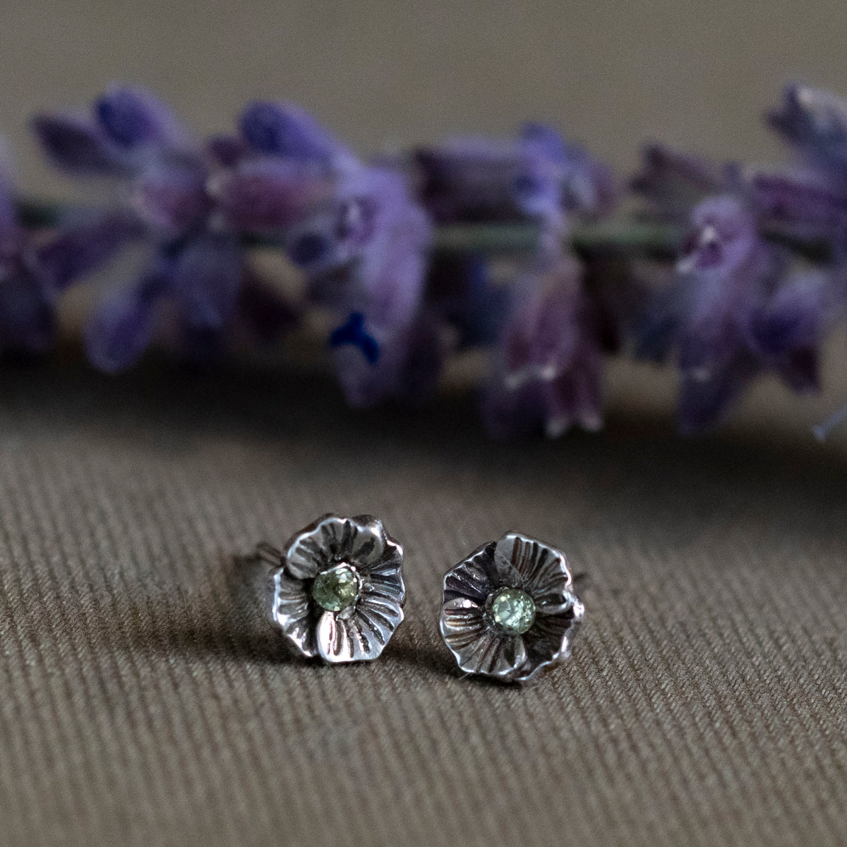 Monthly Bloom Stud Earrings - Hebel Design