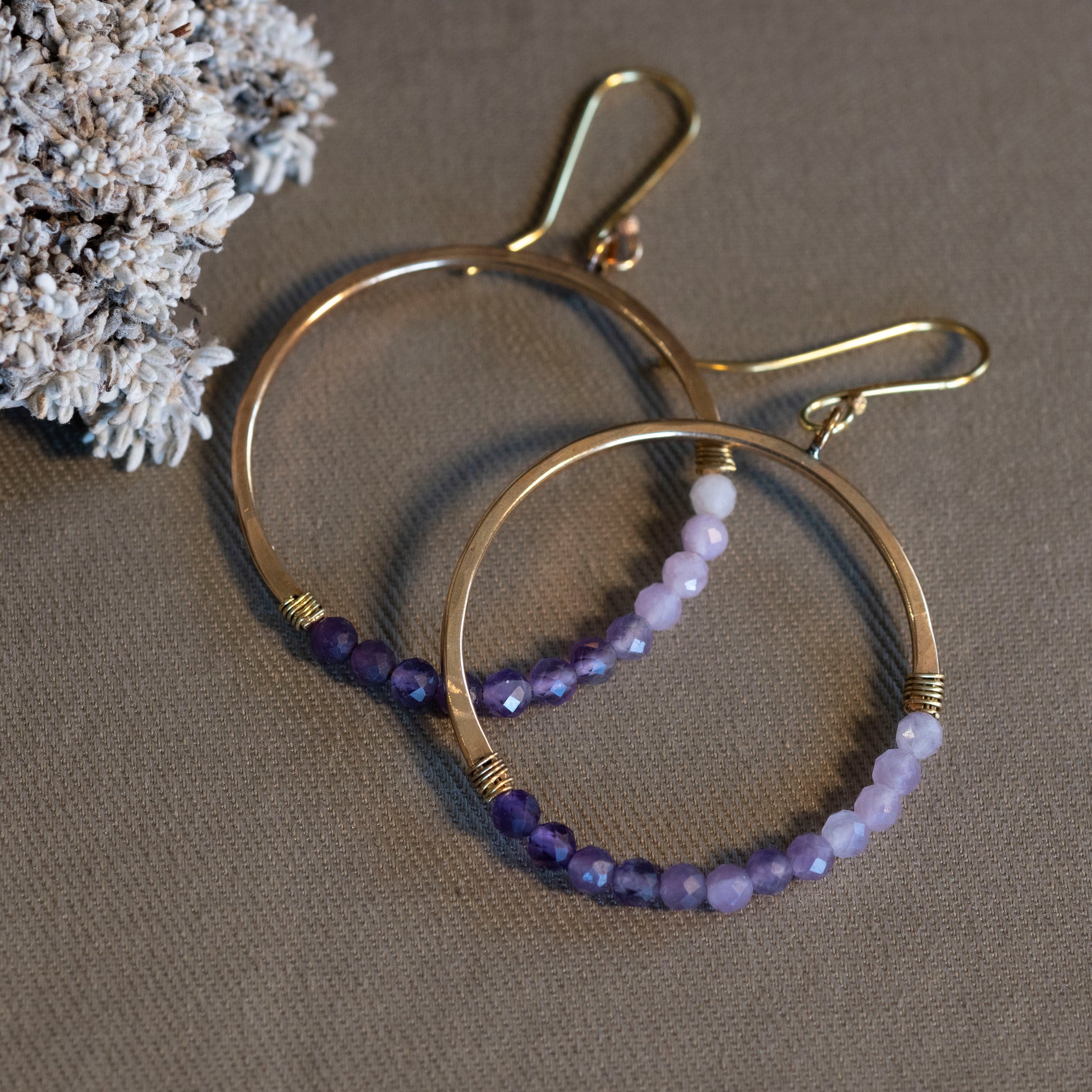 The Ethereal Orbit Hoops - OOAK - Hebel Design