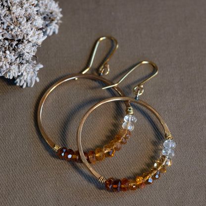 The Ethereal Orbit Hoops - OOAK - Hebel Design