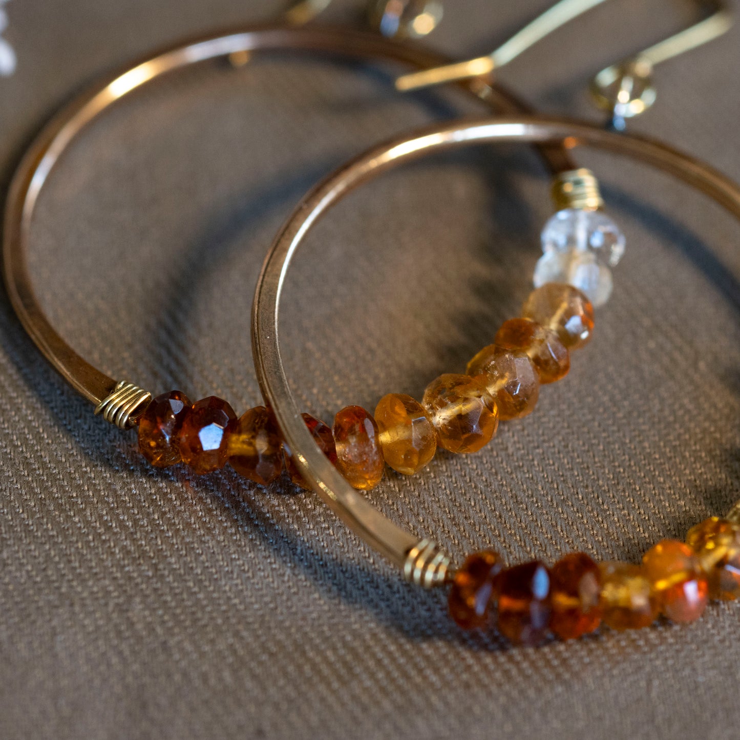 The Ethereal Orbit Hoops - OOAK - Hebel Design