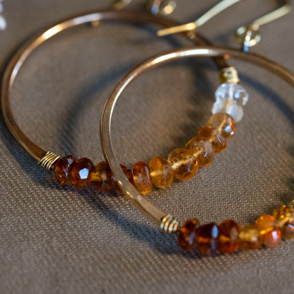 The Ethereal Orbit Hoops - OOAK - Hebel Design