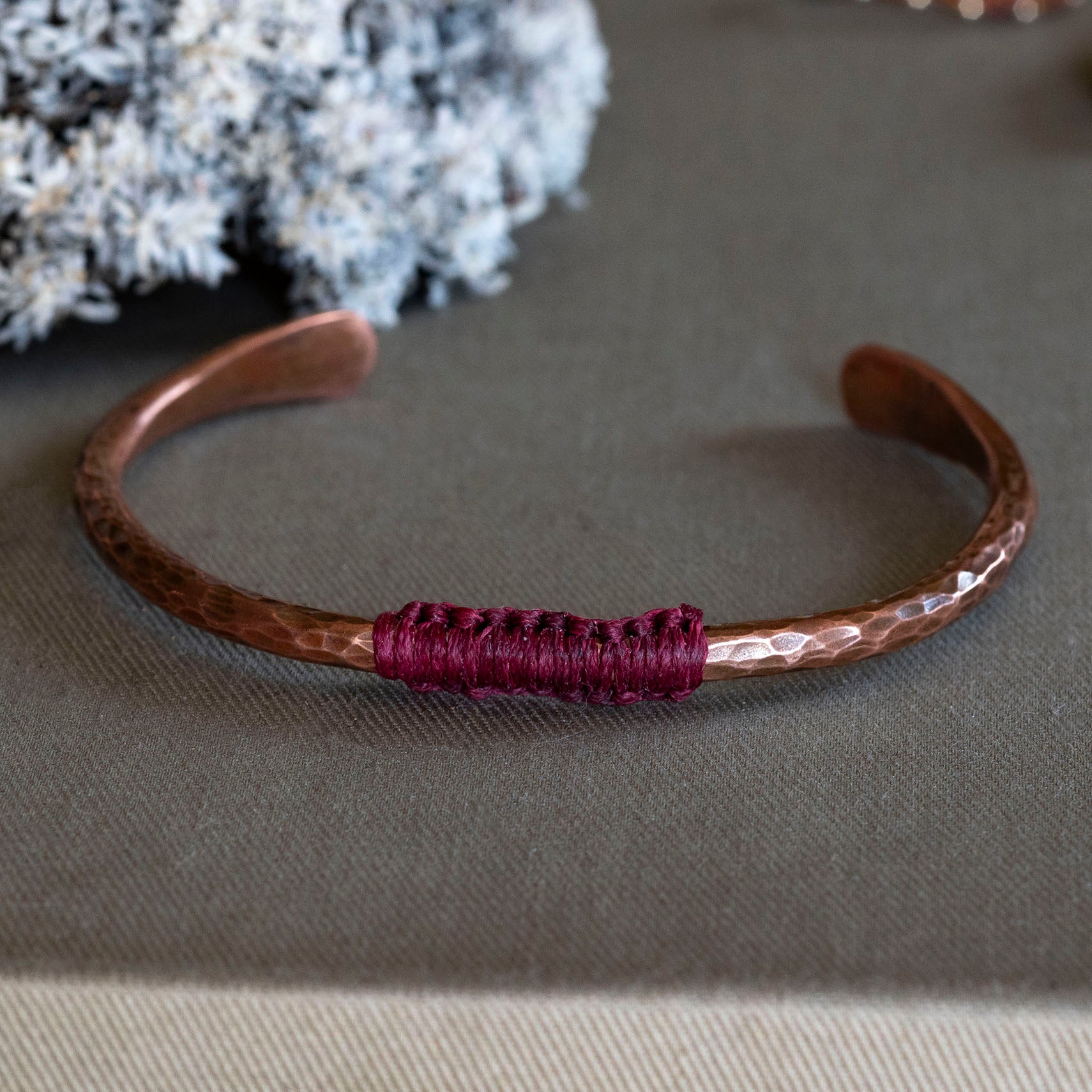 Copper Macrame Cuff - Hebel Design