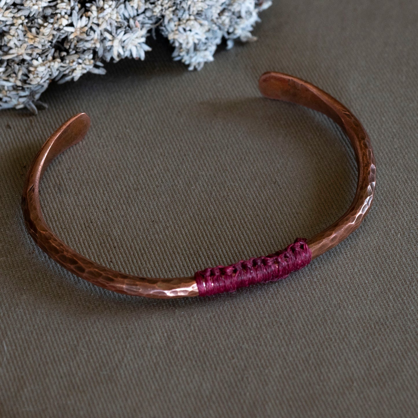 Copper Macrame Cuff - Hebel Design