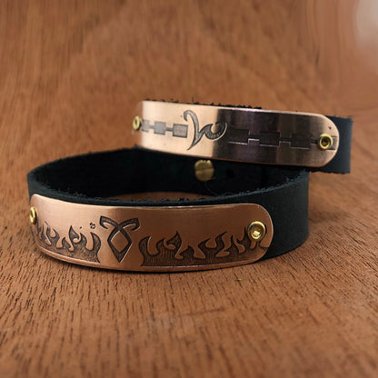 Distressed Family Symbol - Rune Bracelet