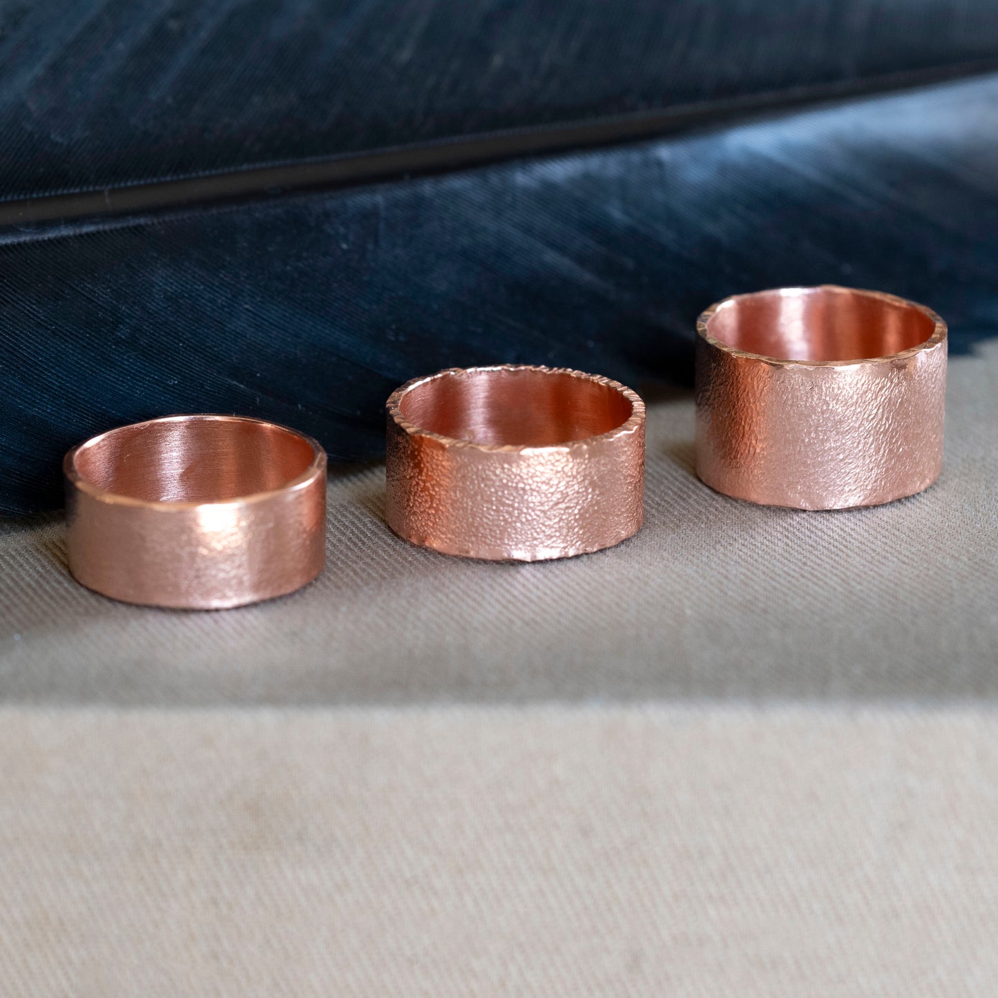 Elfalter copper rings in 3 styles