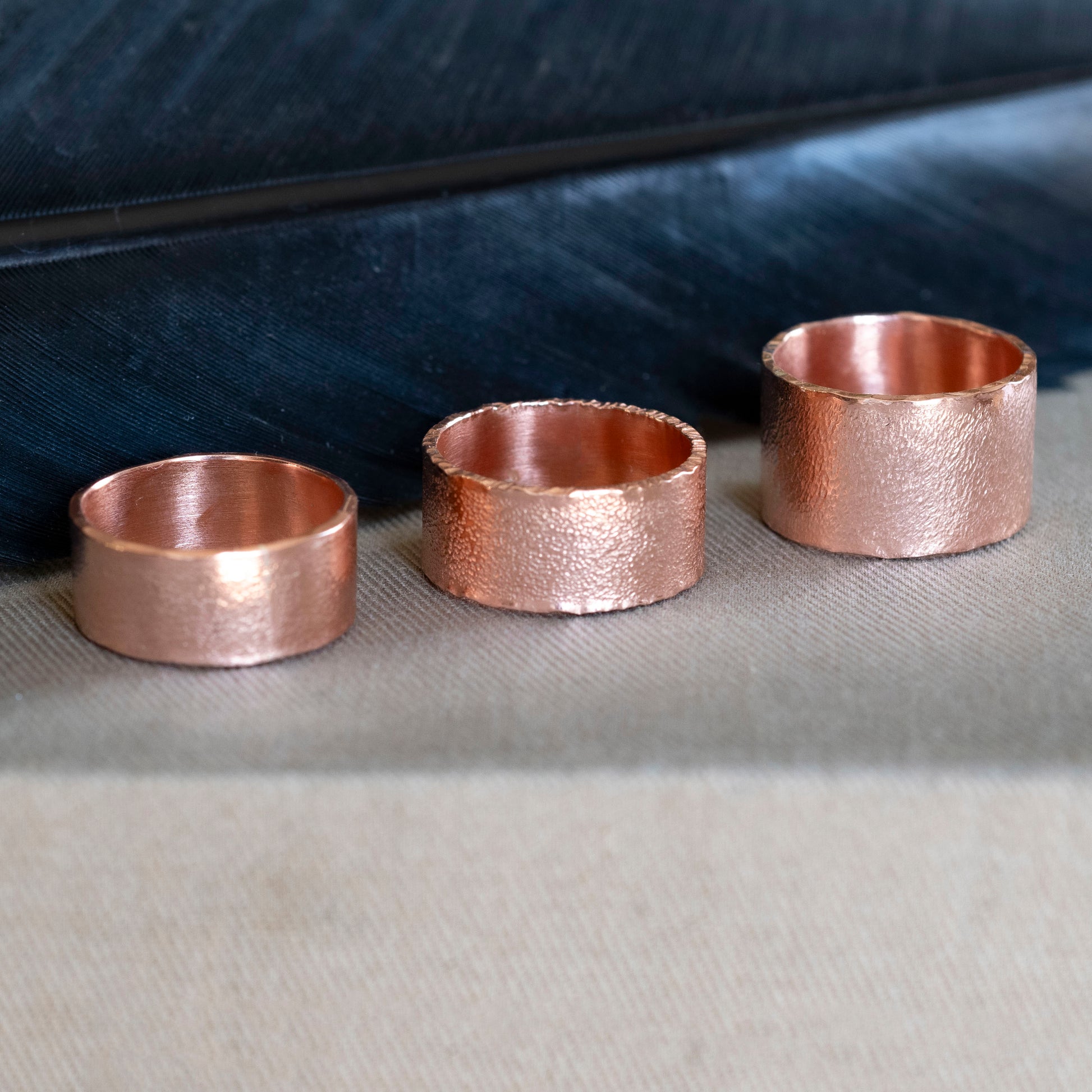 Elfalter copper rings in 3 styles