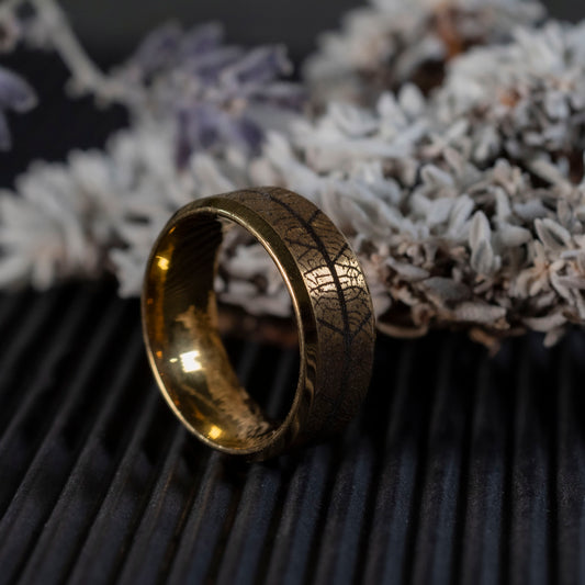 Gold tone stainless steel Fairy Ring inspired by City of Lost Souls.