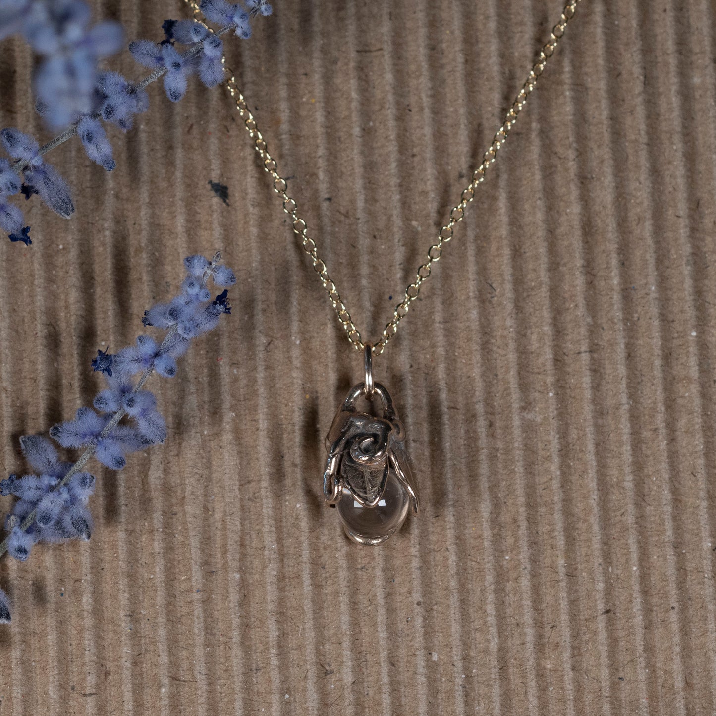 Brass Fairy Pendant