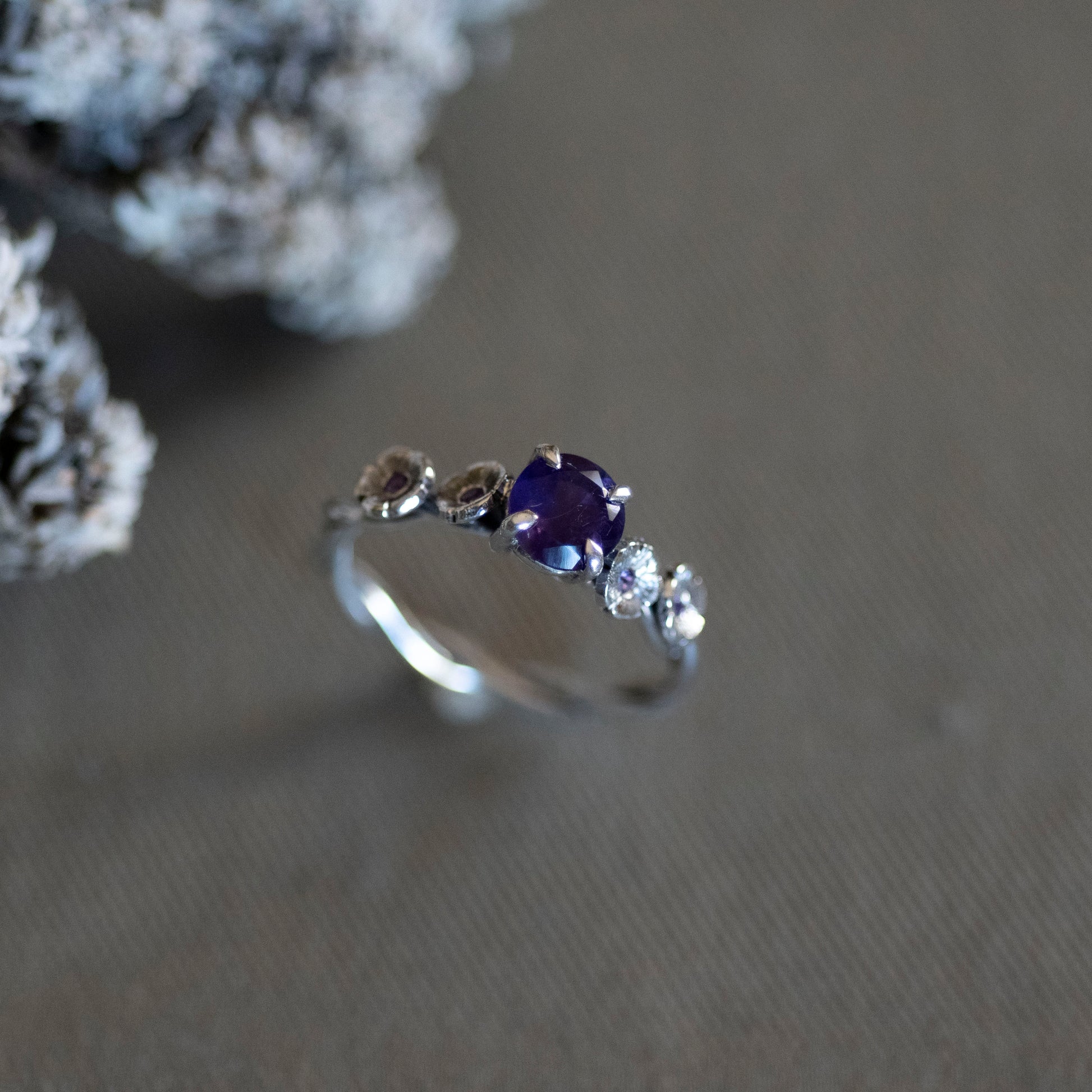 February Violet & Amethyst Ring - Hebel Design