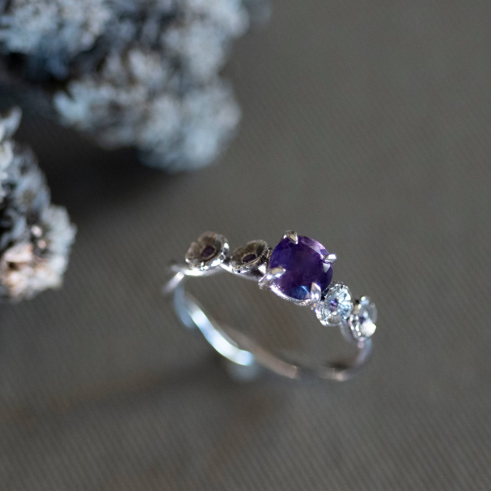 February Violet & Amethyst Ring - Hebel Design
