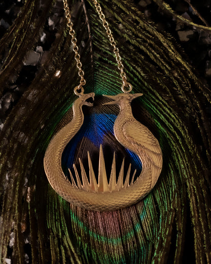 Solid brass Haymitch's flint striker necklace 35mm