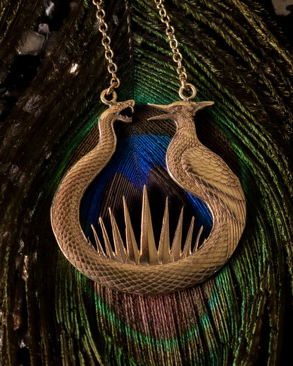 Brass Flint Striker Pendant - Dimentional