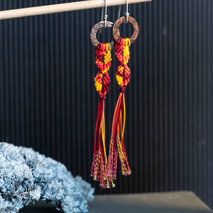 The Fire Horse Earrings - OOAK