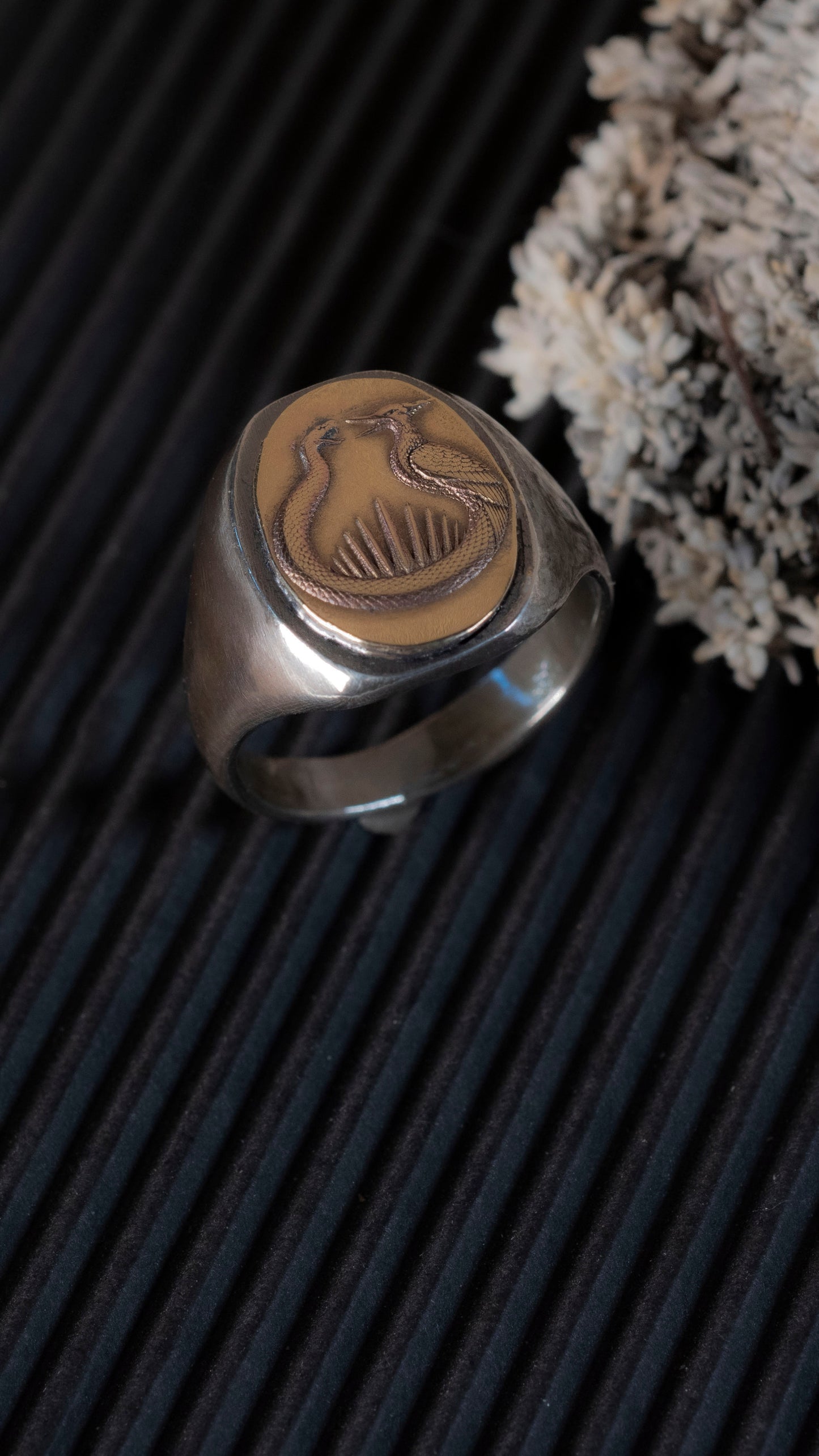 The Hunger Games prequel inspired signet ring 
