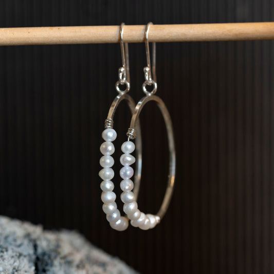 The Ethereal Orbit Hoops - OOAK - Hebel Design