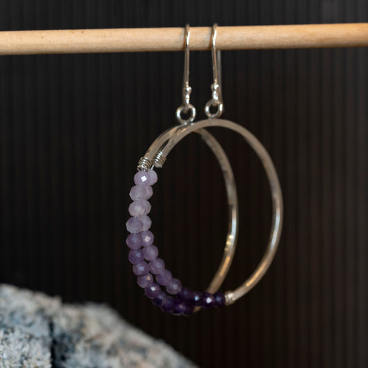 The Ethereal Orbit Hoops - OOAK - Hebel Design