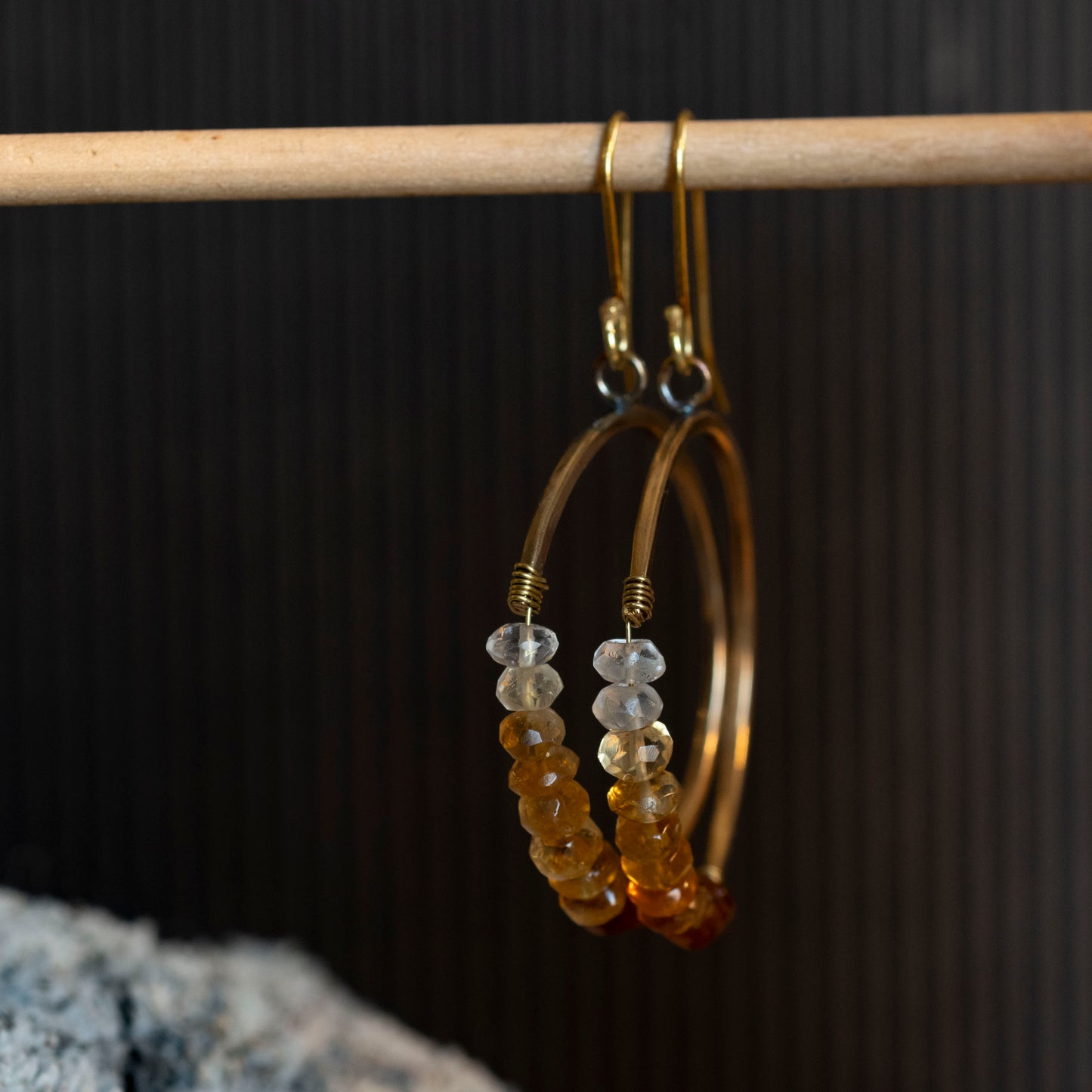 The Ethereal Orbit Hoops - OOAK - Hebel Design