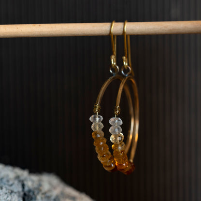 The Ethereal Orbit Hoops - OOAK - Hebel Design