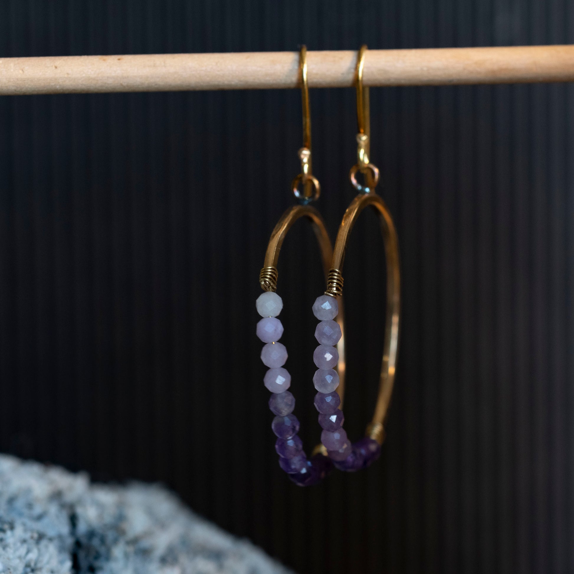 The Ethereal Orbit Hoops - OOAK - Hebel Design