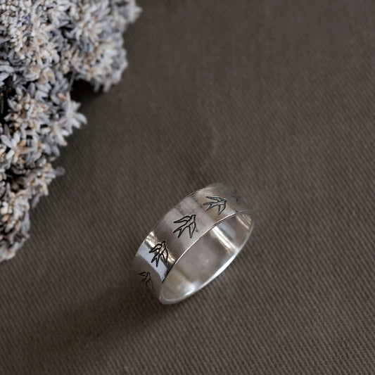 Silver Herondale Family ring, slim version