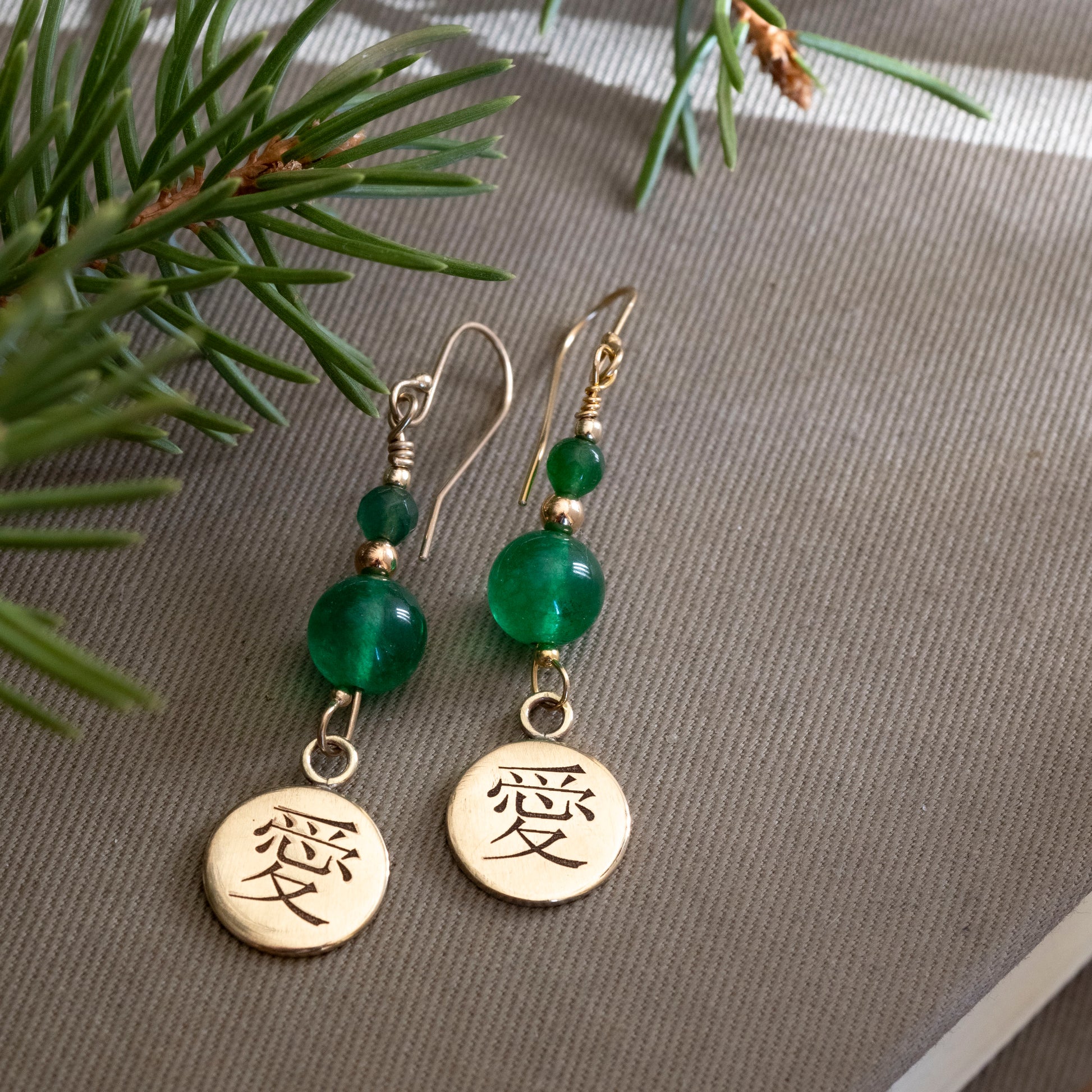 Jade Earrings - Hebel Design