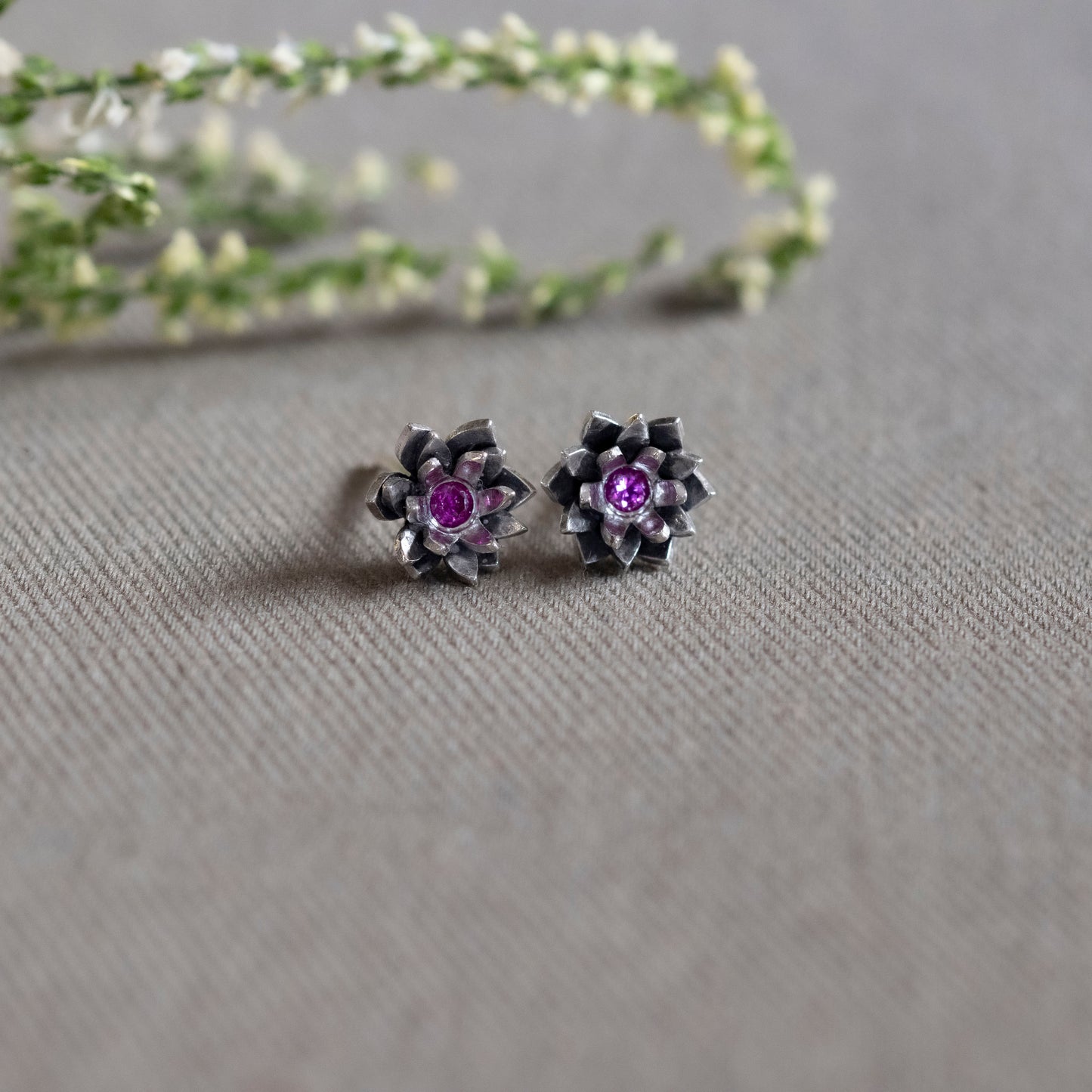 Monthly Bloom Stud Earrings
