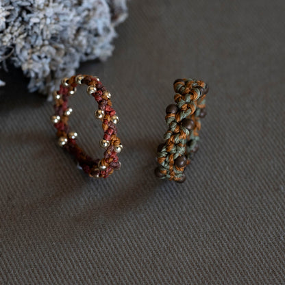 Micro Macrame Rings - Hebel Design