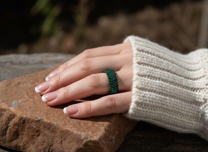 Beaded rings - Hebel Design