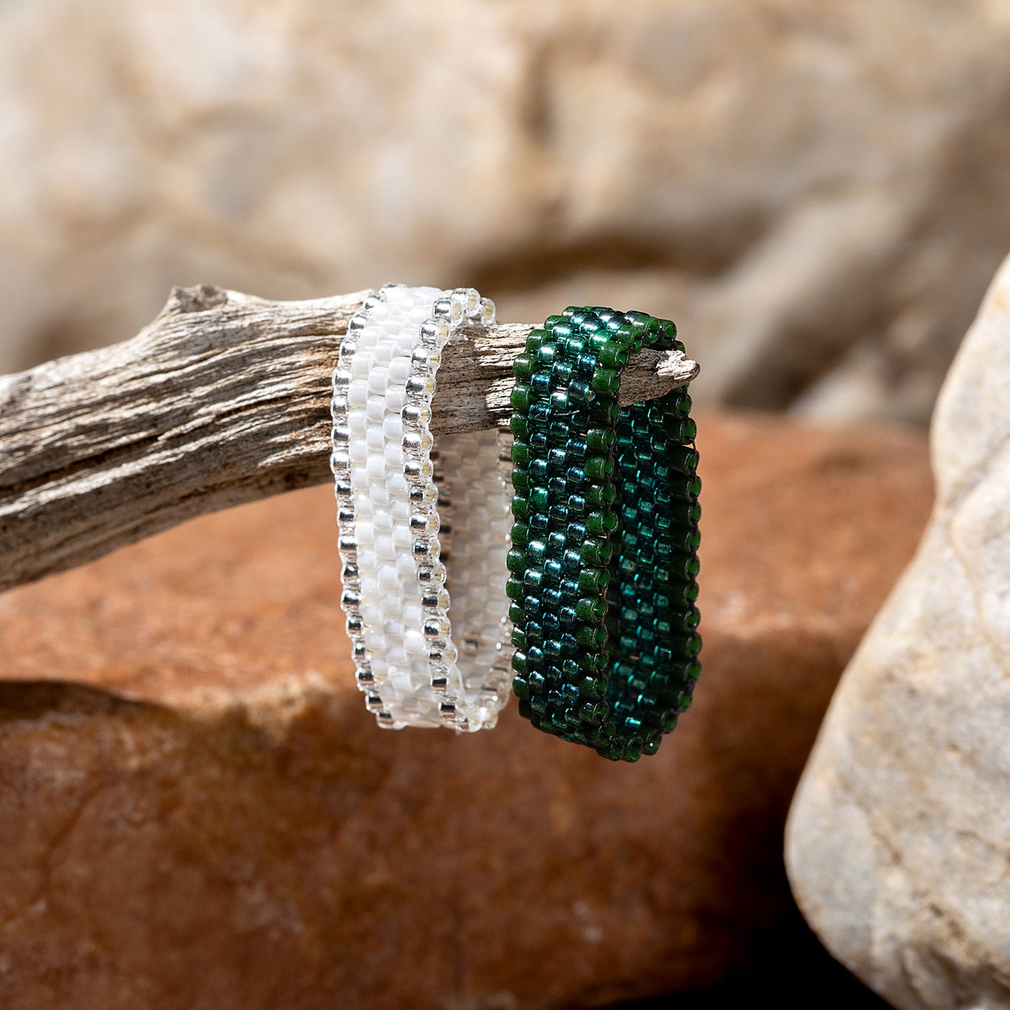 Beaded rings - Hebel Design