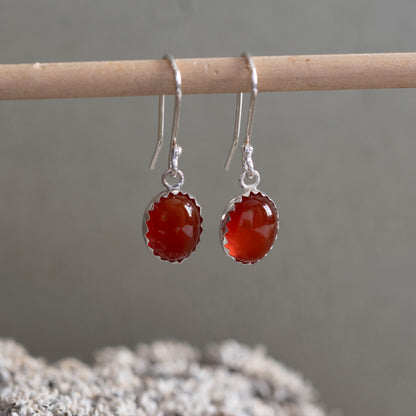 Carnelian Earrings - Hebel Design