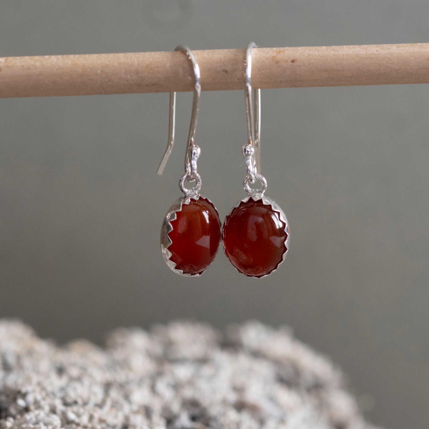 Carnelian Earrings - Hebel Design