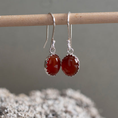 Carnelian Earrings - Hebel Design